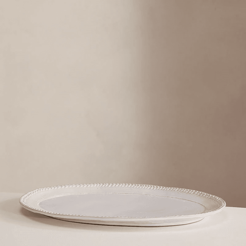 Hillcrest Platter, White