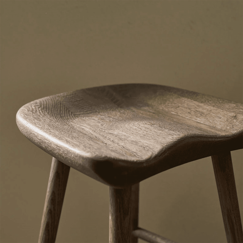 Ludlow Bar Stool, Darkened Oak