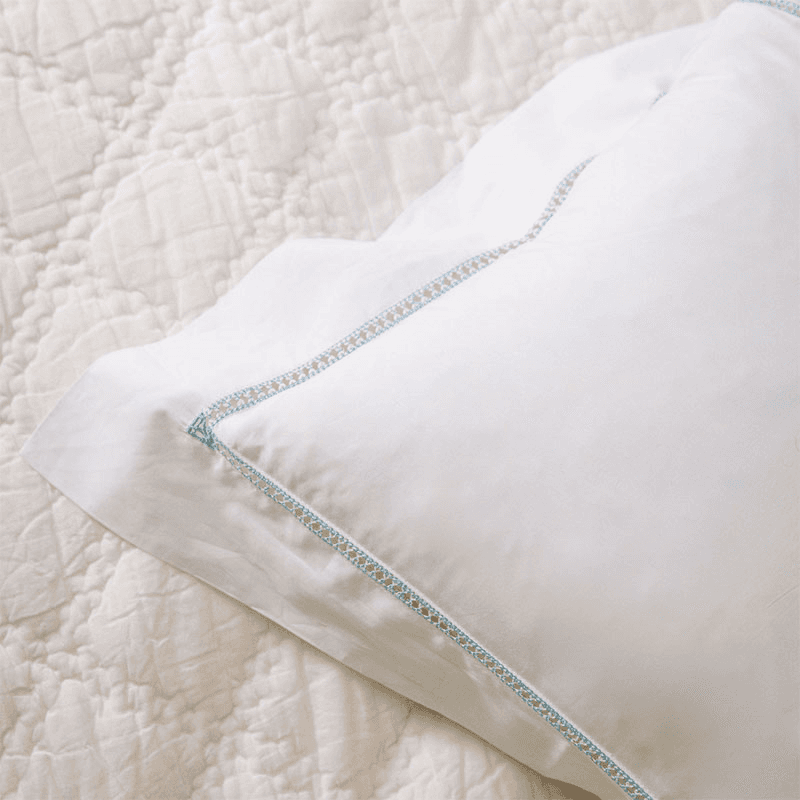 Georgiana Pillowcase, Dusky Blue