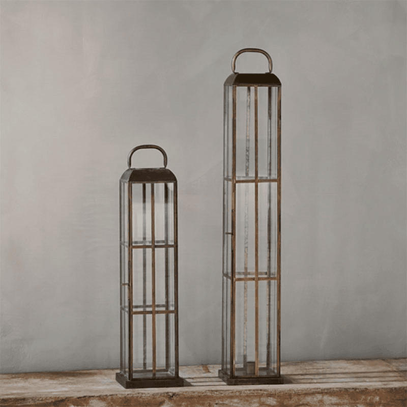 Vemula Lantern, Antique Brass