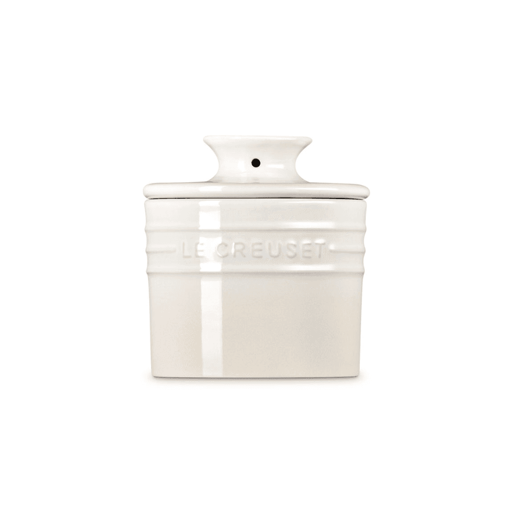 Stoneware Butter Crock, Meringue