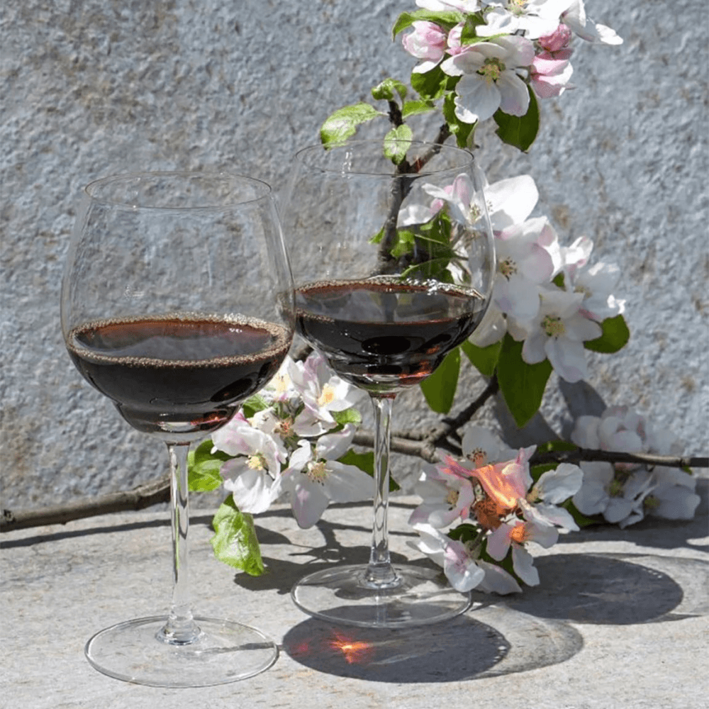 Shadows Set of 2 Red Wine Glasses, Cloudless Clear