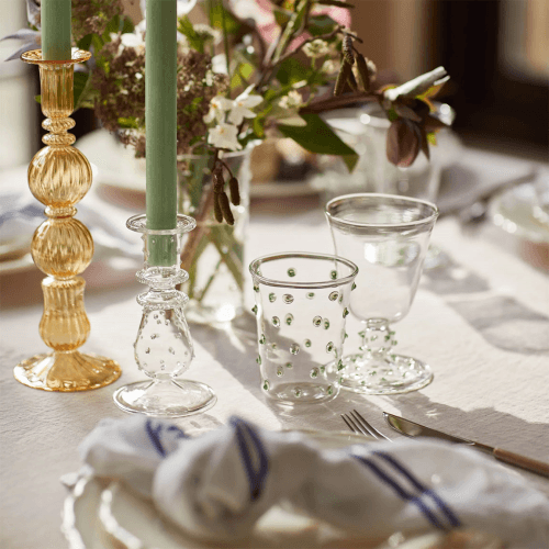 Image showing the Pom Set of 4 Water Glasses, 300ml, Green product.