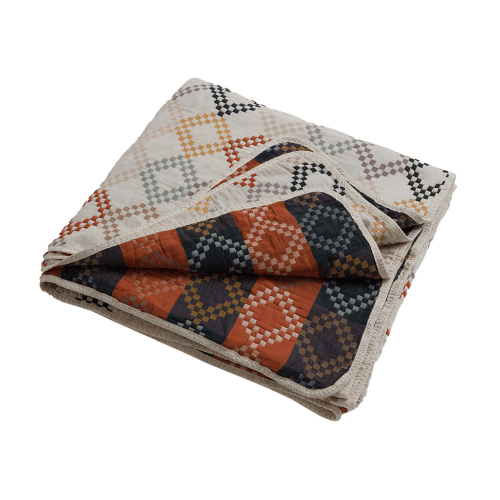 Image showing the Jolene 100% Cotton Quilted Throw, Single/Double, Multi product.