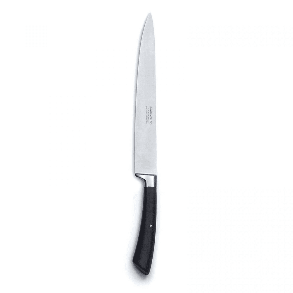 Carving knife, stainless steel black handle