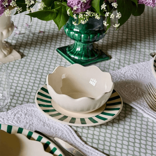 Image showing the Scalloped Bowl, D15cm, Cream product.