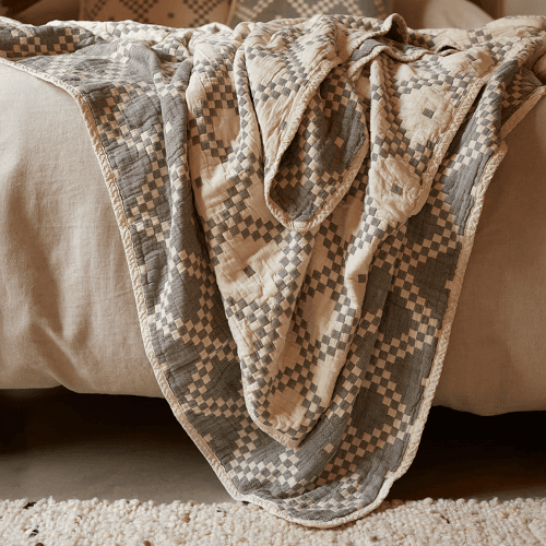 Image showing the Jodie Quilted Throw, Olive product.