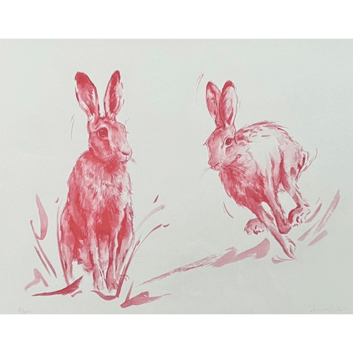 Image showing the Playful Hare Framed product.