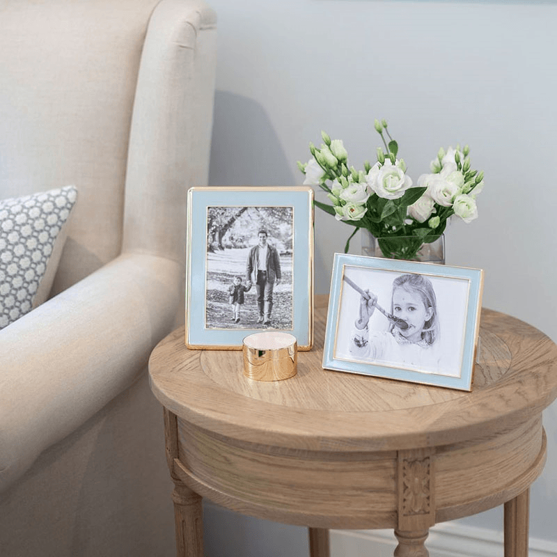 Enamel Gold Plate Photo Frame
