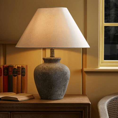 Image showing the Terrazzo Table Lamp, Grey product.