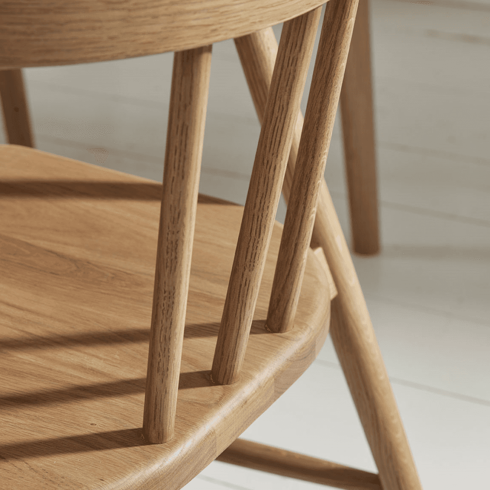 Weathered Oak Dining Chair, Natural