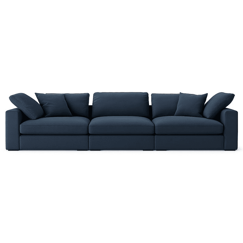 Long Island 3 part sofa, Midnight Blue