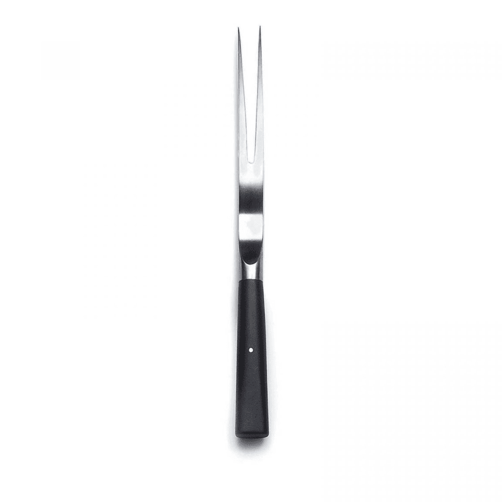 Carving Fork, Stainless Steel, Black Handle