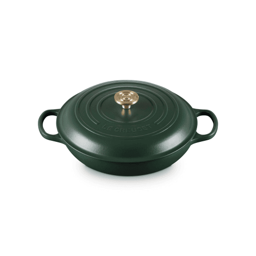 Image showing the Signature Cast Iron Shallow Casserole, ForĂȘt product.