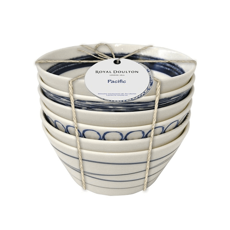 Pacific Set of 6 Tapas Bowls, Assorted