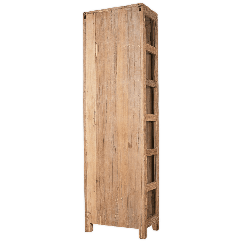 Ibo Reclaimed Wood & Glass Cabinet, Natural