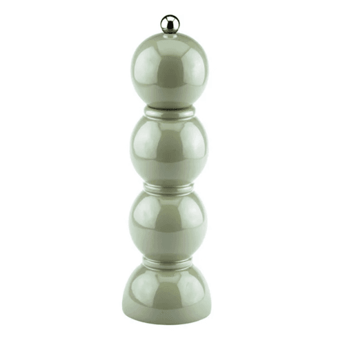 Image showing the Lacquered Bobbin Salt or Pepper Mill, 24cm, Sage product.