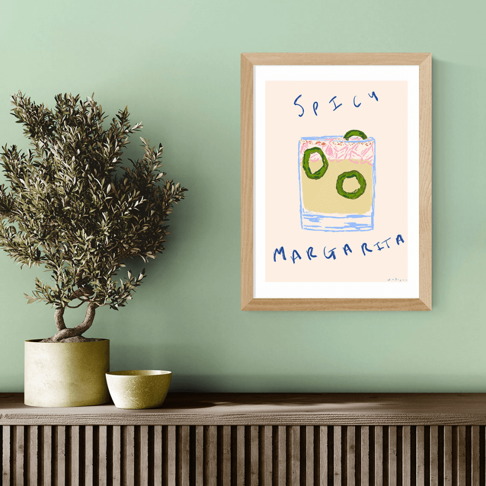 Nia Beynon Spicy Margarita Print, Oak