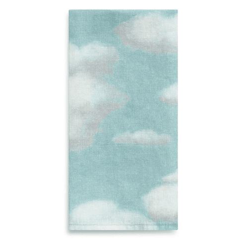 Image showing the 'Nuages' Linen Napkin, Blue product.