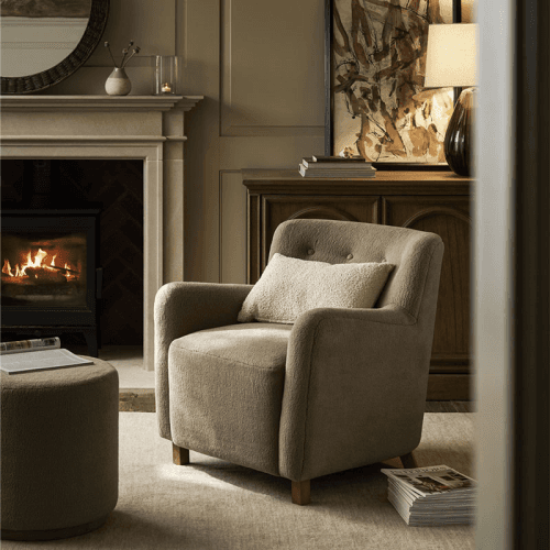 Image showing the Whittlebury Armchair, Grey product.