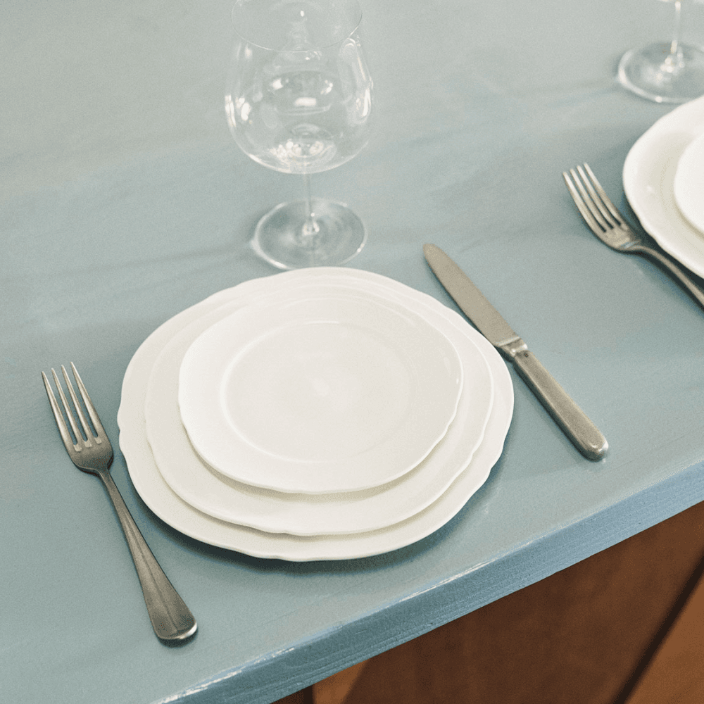 Silhouette by Sergio Herman Set of 4 Breakfast Plates, White