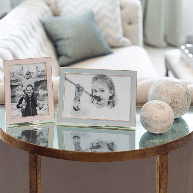 Enamel Gold Plate Photo Frame