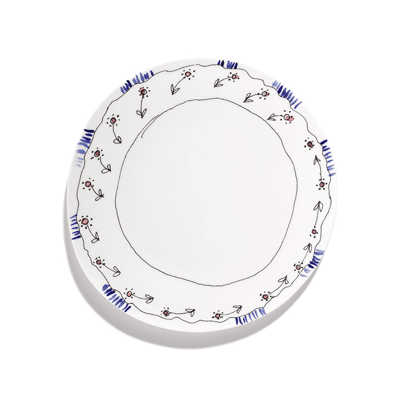 Midnight Flowers by Marni Set of 2 Plates, Anemone Milk