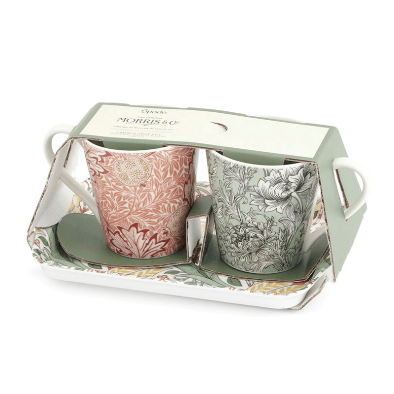Morris & Co Mug & Tray Set, Multi