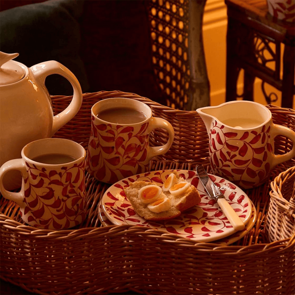 Scroll Milk jug, Red