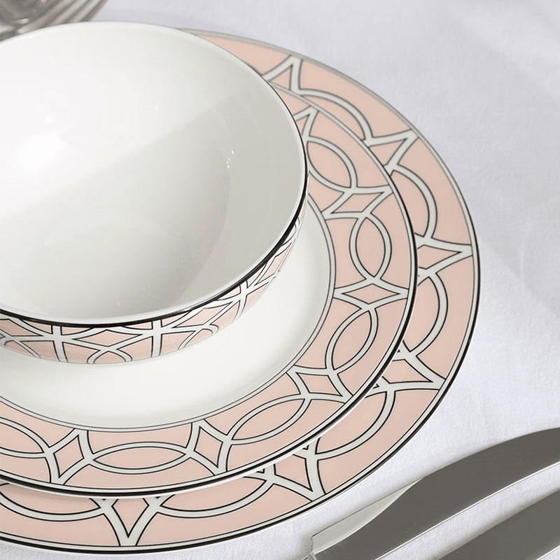 Loop Set of 2 Dessert Plate, Blush