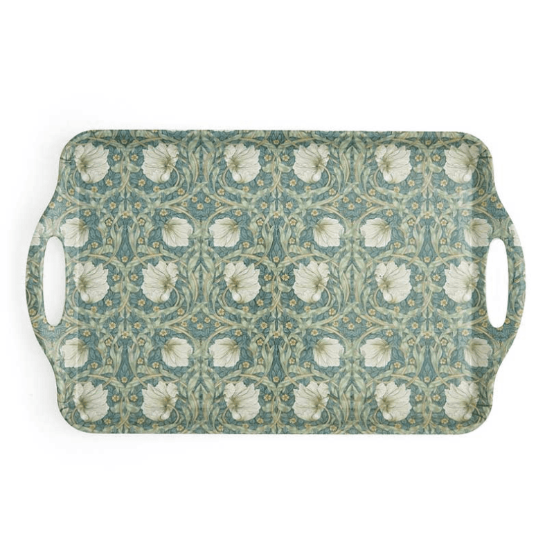 Morris & Co Pimpernel Privat Large Handled Tray, Green