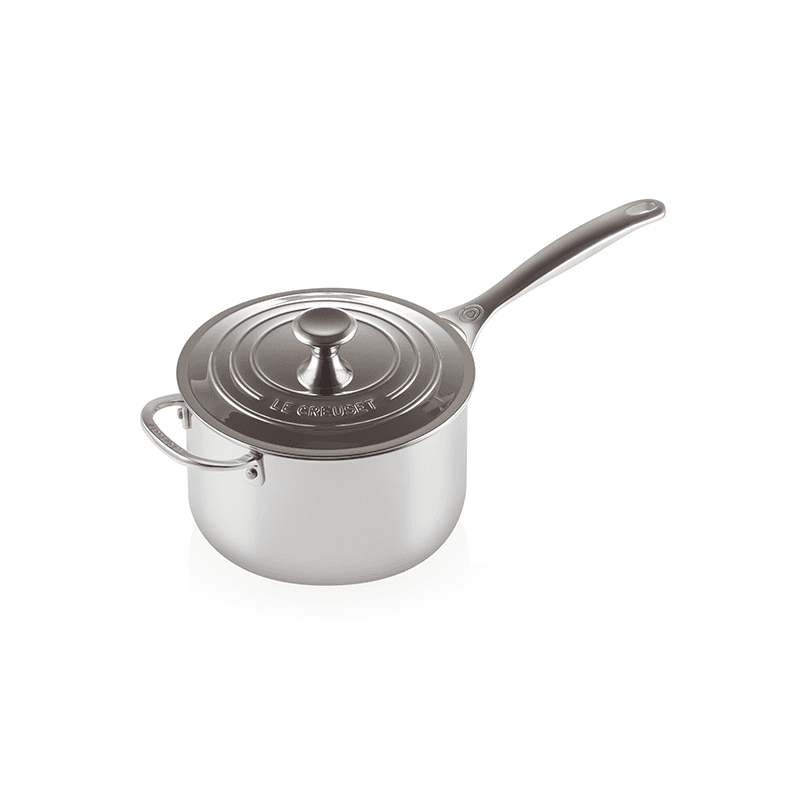 Signature Uncoated Saucepan with lid