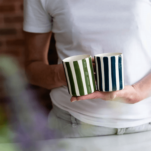 Image showing the Demi Candy Stripe Mug product.