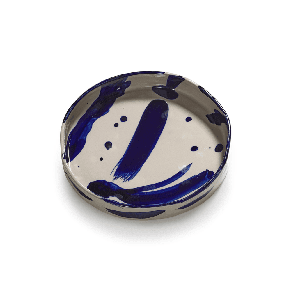 Sophia by Marie Michielssen Set of 2 Pasta Plates, Beige Blue