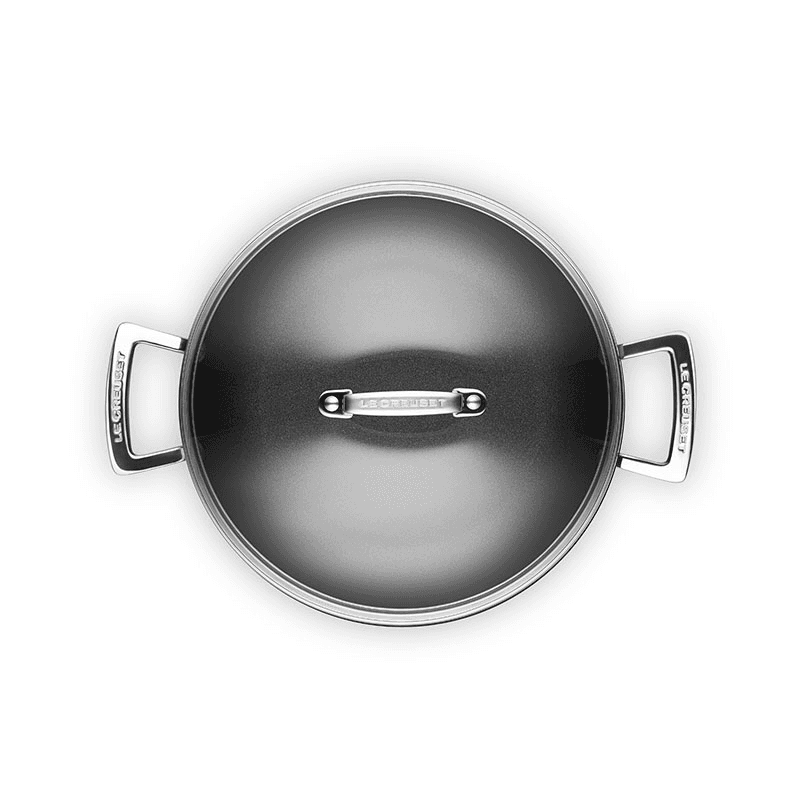 Toughened Non-Stick Shallow Casserole with Glass Lid