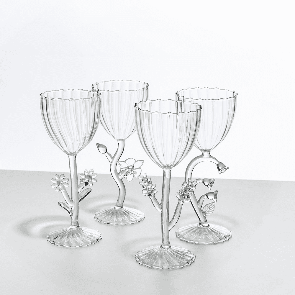 Botanica Orchid Stemmed Glass