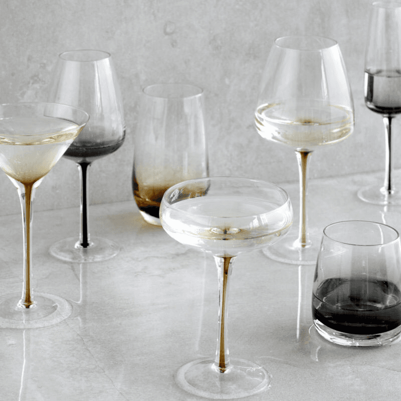 Mouth Blown Champagne Glass
