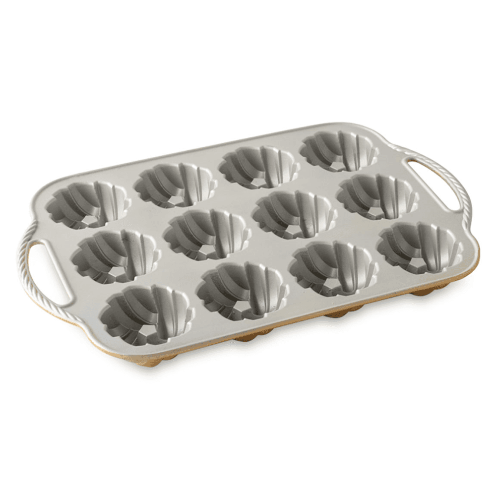 Premier Cast Mini Braided Bundt Pan, Gold