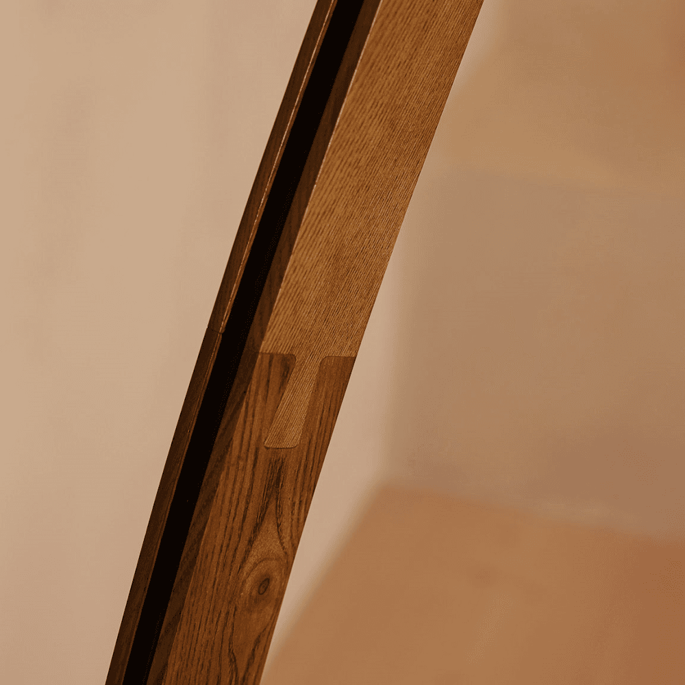 Spencer Arc Floor Lamp, Oak