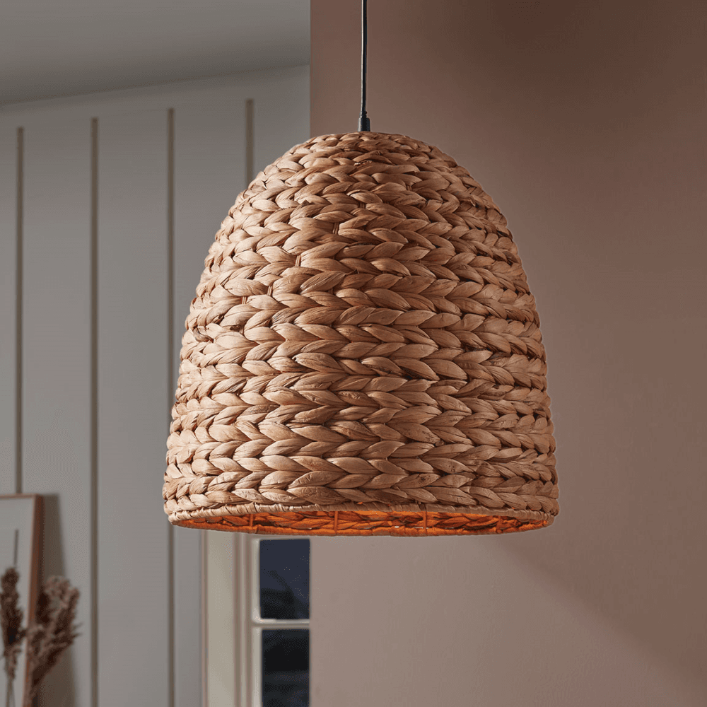 Seagrass Dome Pendant, Natural
