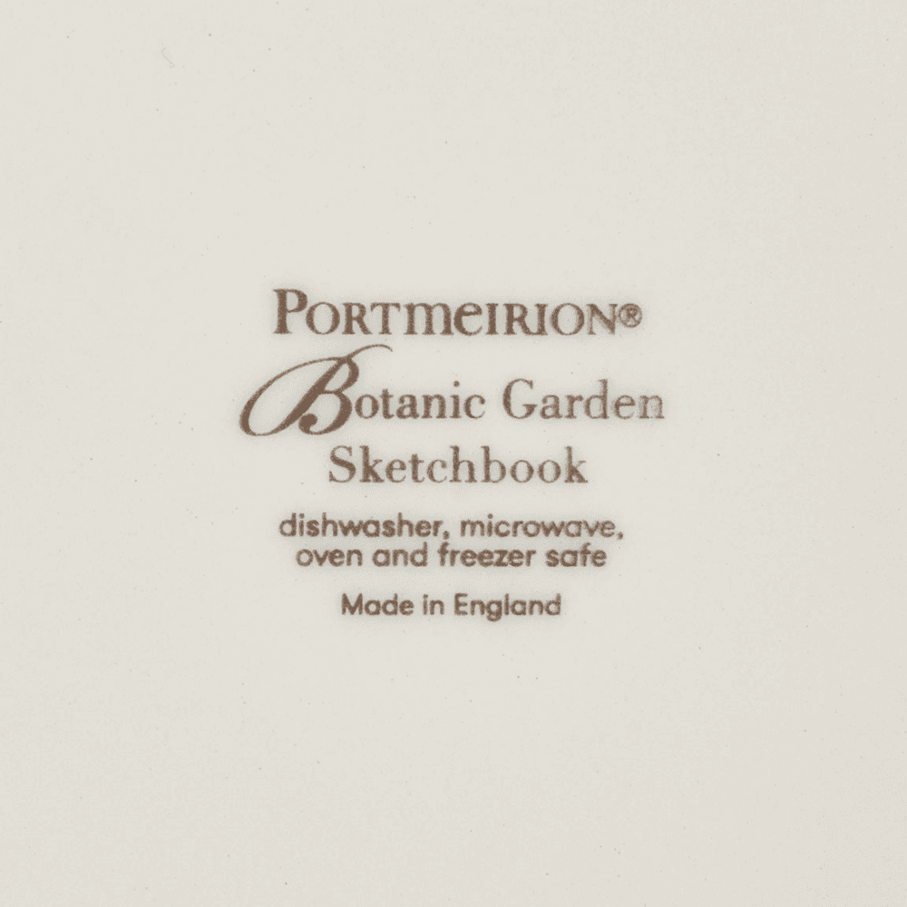 Botanic Garden Sketchbook Set of 4 Salad Plates, Multi
