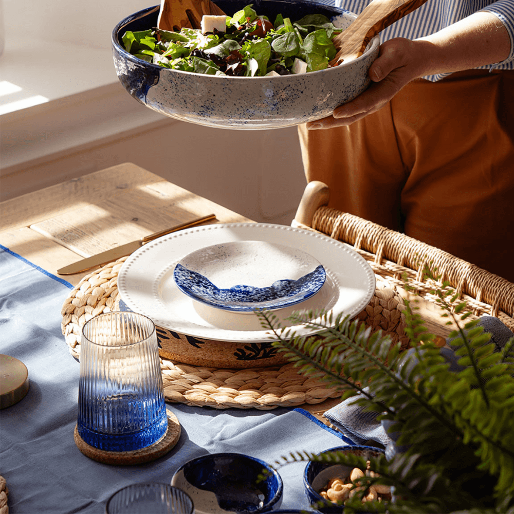 Wave Side Plate, Blue