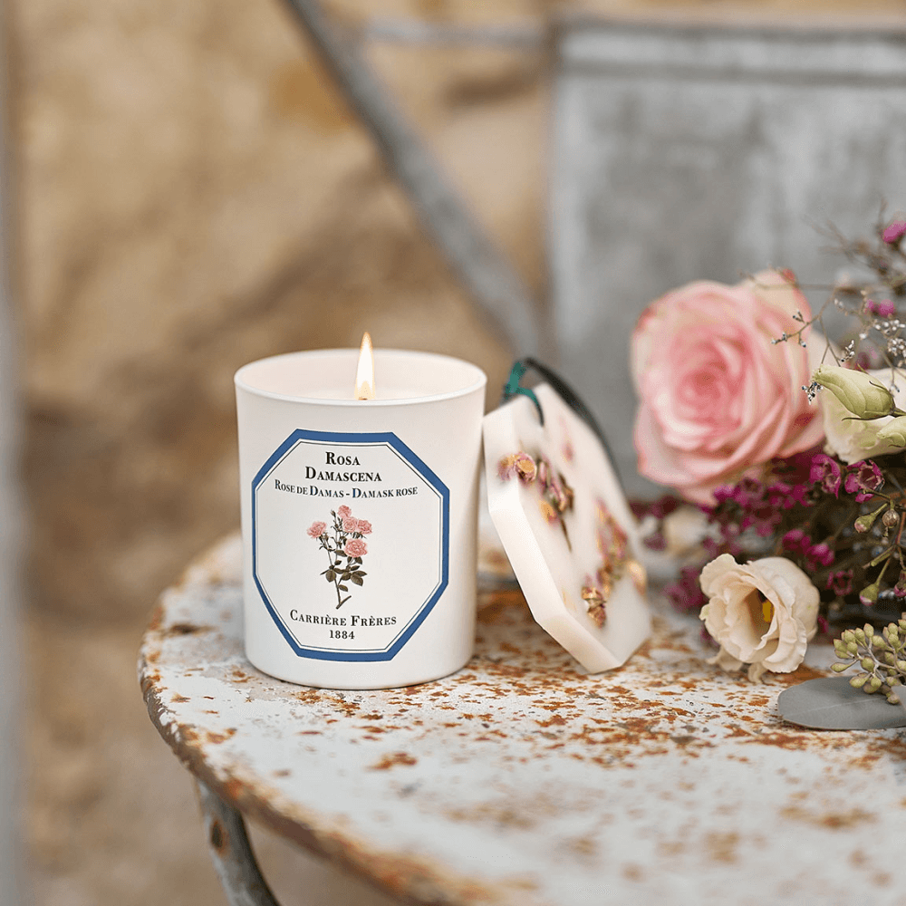 Damask Rose Scented Candle