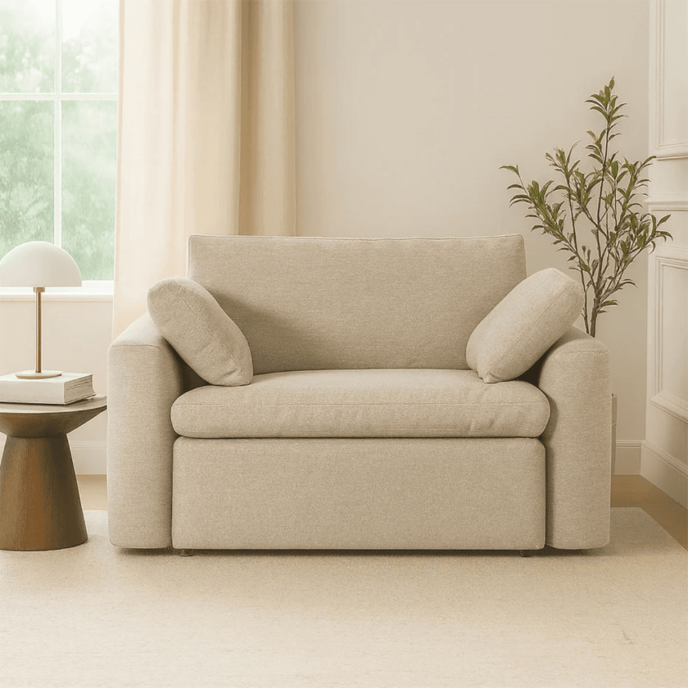 Model 13 Loveseat, Pumice