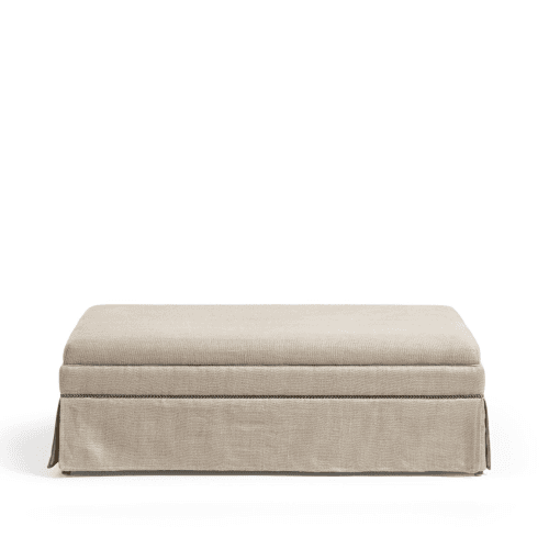 Image showing the Aston Ottoman, Wild Oats Herringbone product.