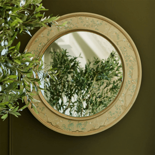 Image showing the Varuna Mirror, D93cm, Rubbed Bronze product.