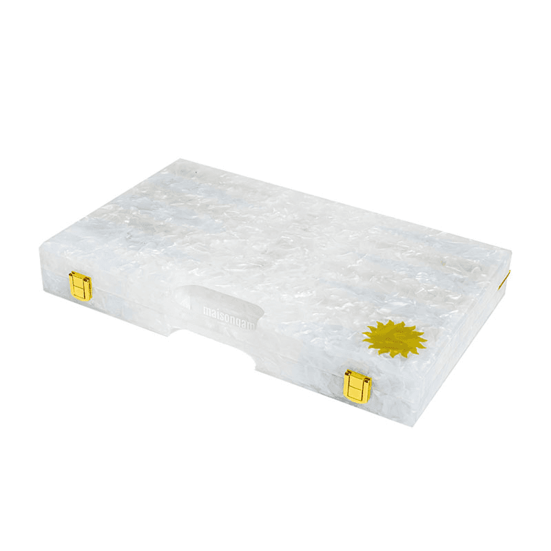 St. Tropez Backgammon Board, White