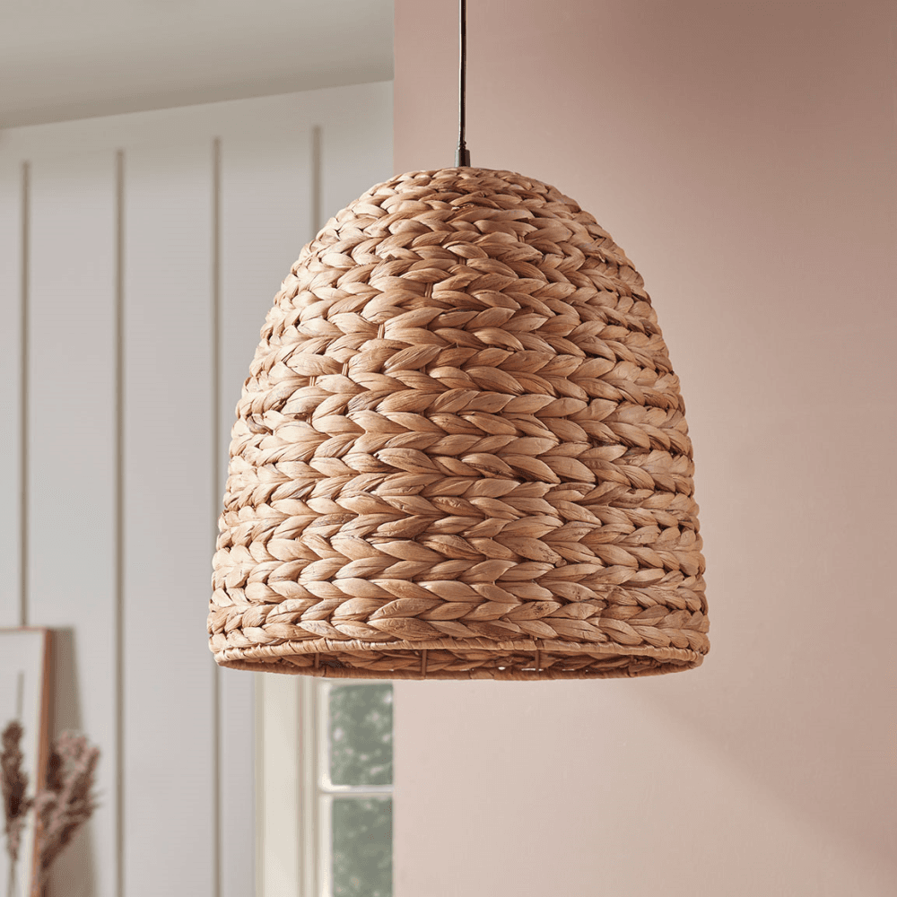 Seagrass Dome Pendant, Natural