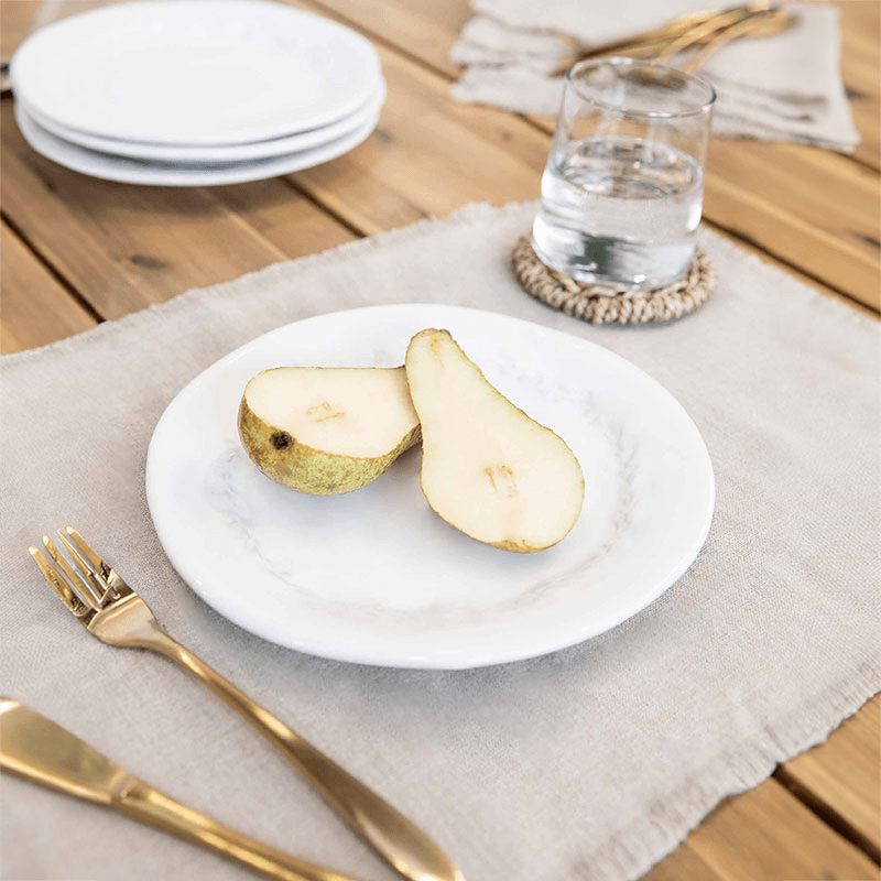 Overton Set of 4 Side Plates, White
