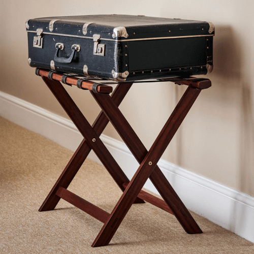 Image showing the Theda Luggage Rack, Ironwood product.